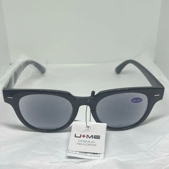 U+ME Unisex Sun Reader Glasses +2.00 with UV Protection – Premium Readers - Picture 3 of 3